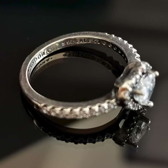 Pandora heart shaped sterling silver ring - Picture 2 of 6